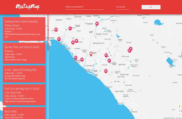 meetup-map portfolio Image